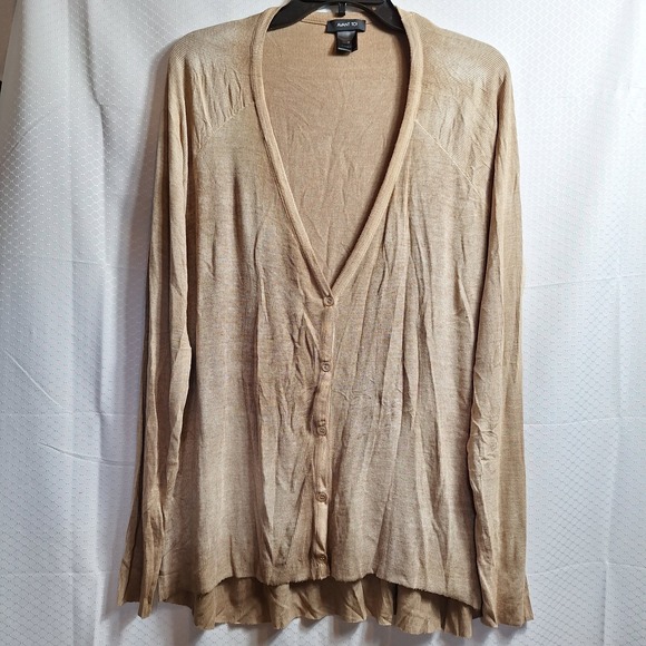 AVANT TOI Micromodal Blend Cardigan Sz M Stoneweash Brown Quiet Luxury Italy EUC - Picture 1 of 7